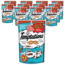 템테이션 고양이 간식 닭, 12개, 고소한 참치맛