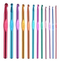 CAILOOM 코바늘 세트 초보 선물용 저렴한 직장인 모사용 집에서 할수있는 취미 아크릴수세미 12P