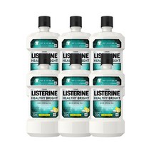 리스테린 헬씨 브라이트 구강청결제, 250ml, 6개