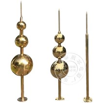 절연 피뢰침 피뢰도선 낙뢰카운터 천둥 번개 전원주택, 1.5m2구  티타늄도금피뢰침