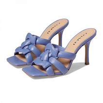 코치 Kellie 가죽 여자여름샌들힐 슬리퍼힐 10센치 퍼플