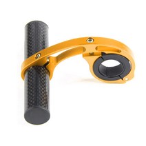 mtb 10cm 알루미늄 합금 자전거 핸들 바 Extender 브래킷 전면 라이트 손전등 컴퓨터 홀더 확장 마운트, 노란색