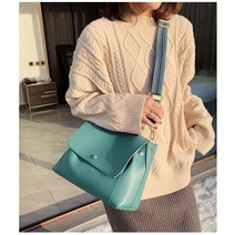 무조건 예븐 블루그린 크로스백 유니크한 스트랩 / 심플한코디 미니백가방