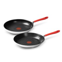 [테팔] 레드컬렉션 IH 2종세트프라이팬 28cm+그릴팬28cm