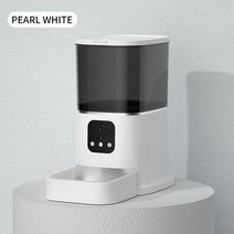 자동급식기 강아지자동급식기 강아지밥그릇 고양이밥그릇6L 자동 애완 동물 피더 카메라 스마트 음성 레코, 01 White_03 Camera