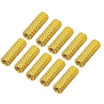DMiotech 10팩 M3x15mm 알루미늄 널링 스페이서 스탠드오프 라운드 컬럼 RC FPV 드론 DIY 부품 골든