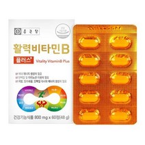 종근당 활력 비타민B군 플러스 피로감소 기력회복 신진대사를 원활하게 에너지충전 영양제, 상세페이지 참조, 상세페이지 참조