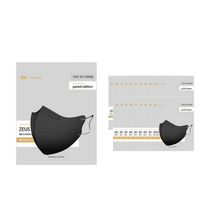 키리아슬림황사방역마스크(KF94) 중형 100매, 5매입, 20개, 블랙