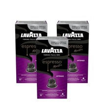 라바짜 에스프레소 인텐소 네스프레소 호환 커피 캡슐 10 팩 Lavazza Espresso Intenso Nespresso Compatible Coffee Capsules, 3팩