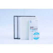 [호환] 센도리 C100S 아파트환기 시스템 전열교환기 필터, 헤파필터1매+프리필터2매