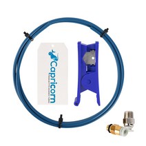 염소 자리 보우 덴 PTFE 튜빙 XS 세리에 1M 튜브 퀵 피팅 1Pcs 공압 푸시 1.75mm 필라멘트 3D 프린터 부품, 조인트가 있는 2M 커터