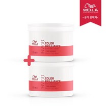 [웰라][1+1] 살롱 케어 인비고 브릴리언스 대용량 헤어팩 마스크 500ml_염색모 전용, 없음