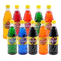 오뚜기 슬러시 슬러쉬 시럽 원액 10가지 맛 1박스당 1kg x 15병, 오뚜기 파파야향 시럽 1kgx15병
