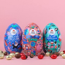 Le chocolat des Francais 르쇼콜라드프랑세즈 초콜릿 틴케이스 세트 (부활절달걀), 1개