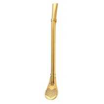 빨대 빨대 스트레이너 크리에이티브 스테인레스 스틸 수제 Yerba Mate Bombilla 조롱박 빨 실용적인 마시는, 금