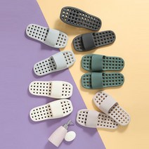 트래블앤쿡 좌우구분없는 논슬립 물빠짐 욕실화 미끄럼방지 슬리퍼, OPEN, 브라운, 1개