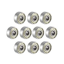 Uxcell 692ZZ 깊은 그루브 볼 베어링 2mm 내부 직경 6mm OD 3mm 보어 이중 차폐 크롬 스틸 Z2 10개 USA 미국