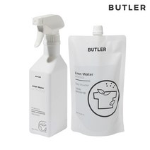 [버틀러] 프로바이오틱스 린넨워터(섬유탈취제) 400ml 1통 리필 린넨워터 500ml 1팩 택1 / 이불 침구 침대 의류 패브릭 미스트 정전기 방지
