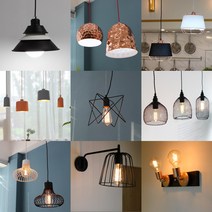 에스디포 식탁조명 조명등 펜던트 LED 인테리어 조명모음, B_직부/센서등, 16.신마차5등_직부등, 블랙