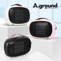 에이그라운드 미니 전기팬히터 가정용 캠핑용 온풍기 AH-800W - 캠핑 난방기, 핑크