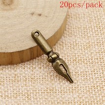 레트로 타자기 보석에 대 한 타자기 매력 선물에 DIY 펜 던 트 만들기, 15 20pcs-32x7mm