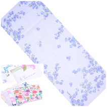 필성 영화두겹면100% 롱직각 가제 나염 수건 아기면수건 거즈수건 사은품수건, 가로33cmX세로88cm 유색임의배송