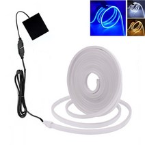 LED 네온플렉스 줄조명 USB 배터리 LED 네온 빛 스트립 기호 5V 120LED/m 6X12MM 소프트 실리콘 방수 유연, 02 Battery_01 WHITE_04 3m