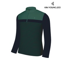 김영주 남성 양면 기모 마이크로 플리스 골프 집업 티셔츠 / 후리스 아웃도어 등산 보온 기모티