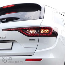 [JS AUTOMOTIVE] QM6 리어 트렁크램프 벌집스티커 랩핑필름 몰딩 스크래치방지 커버 시트지 DIY 악세사리 장식, 블랙