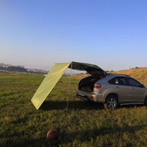 가성비 차량용 타프 그늘막 파박 카 캠핑 차량 어닝, 밀리터리그린 L 440*200cm