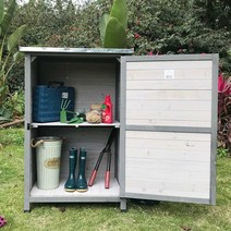 농기구 보관 창고 야외 보관함 다용도 캐비닛 원목, 블루