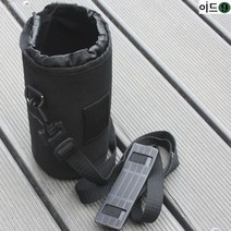 이드나인 블랙 보온 보냉 물병 보관 파우치가방 1리터용 물통가방+ 롱타입 길이조절 어깨끈, 단품