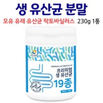 모유 유산균 락토바실러스 가세리 분말 생유산균 키즈유산균 프로바이오틱스 루테리 모유유래유산균 어른 성인 남성 여성 냉장보관 X, 1통, 230g