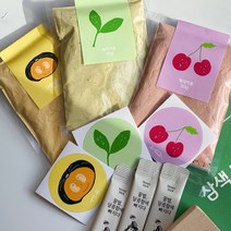 전통 다식 만들기 체험 요리 키트 다식틀 다식가루 녹차 호박 체리 가루, 2구다식틀