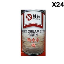 STNY_화풍 옥수수죽 400g X24 수크림죽 캔 통조림 수 수통 통 통수