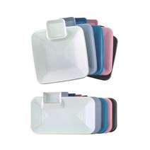 BPA Free 국내생산 소스칸칸 나눔접시 5P 한 세트, 사이즈:정사각 5P세트