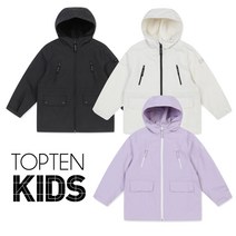 탑텐키즈 아동 여아 남아 공용 메쉬안감 바람막이 미들 후드 자켓 점퍼