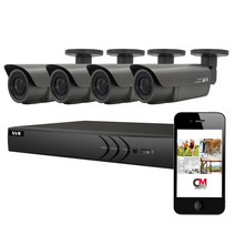 현우CCTV 500만화소 IP카메라4대 녹화기 세트(1TB 하드장착), BLY1-P105-G2