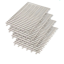 청결 미끄럼방지 욕실매트 41.5 x 24.5cm, 아이보리, 4개입