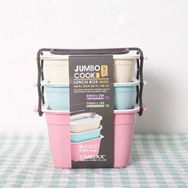 점보쿡 찬합 미니 3단 런치박스 찬합 반찬통 주방용품 도시락통