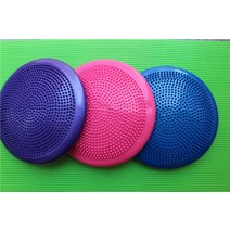 방음 트레이너 시트 요가 쿠션 두꺼운 운동 장비 매트 균형 마사지, 01=파란_Diameter34