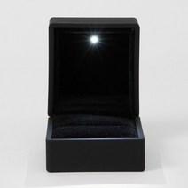 LED 쥬얼리 반지 케이스 블랙 선물박스 반지보관함