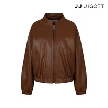 JJ지고트 밴딩 레글런 집업 레더 재킷 GNAA3LT26