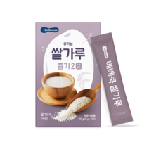 [베베쿡][7개월]유기농 쌀가루 중기2 1개 (25g x 10포)