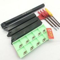 선반 터닝툴 DCMT070204 카바이드 인서트 합금강 4 개 12mm 10mm 보링 바 터닝 툴 홀더 10, [03] 10pcs inserts, 10pcs inserts