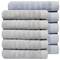 호텔수건 170g 30수 코마사, 10개, 파스텔블루+소프트그레이