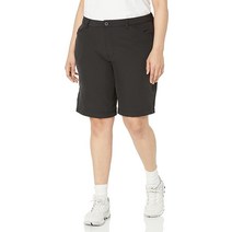Dickies 여성용 플러스 쿨링 바이스트레치 반바지 블랙. 24