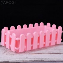 다육 플라스틱 분장 스퀘어 꽃가루 장 사각지막염대 식물 육묘 플라스틱 꽃가루 플라스틱 꽃분., 바닥에는 물이 안수공 [핑크]