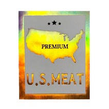 고기포장 정육스티커 한우스티커 한돈스티커 명품 LA갈비 모음, E07. 수입19-3 US MEAT 프리미엄