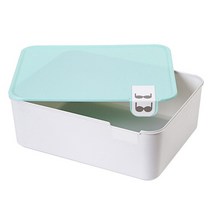 3색 가정용 장식 덮여 브래지어 속옷 스토리지 구획 상자 레이블 뚜껑 트렁크 홈, 04 For Bra Blue